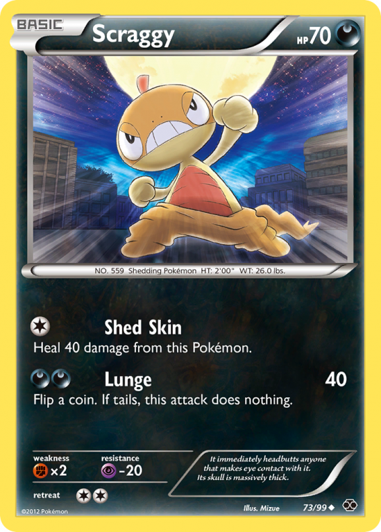 Scraggy 73/99 Black & White Next Destinies