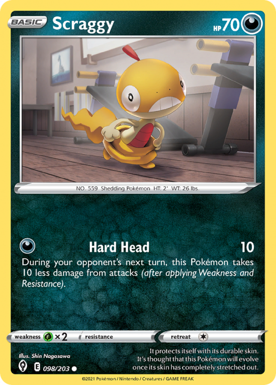 Scraggy 98/203 Sword & Shield Evolving Skies