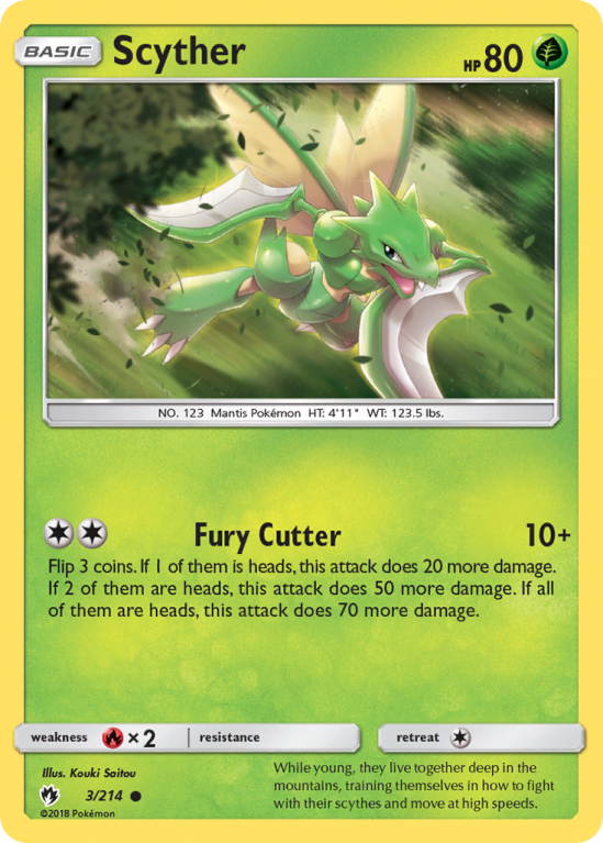 Scyther 3/214 Sun & Moon Lost Thunder