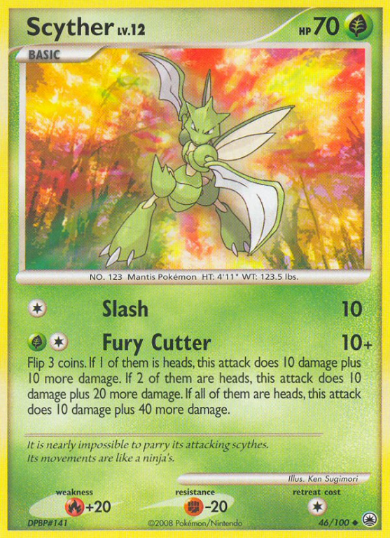 Scyther 46/100 Diamond & Pearl Majestic Dawn