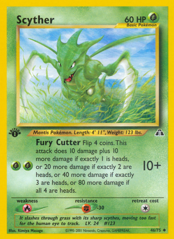 Scyther 46/75 Neo Neo Discovery
