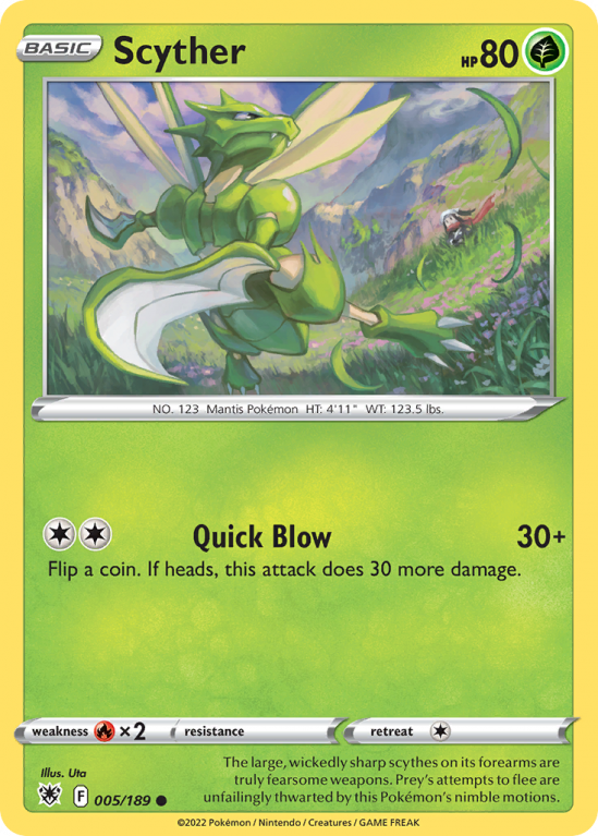 Scyther 5/189 Sword & Shield Astral Radiance
