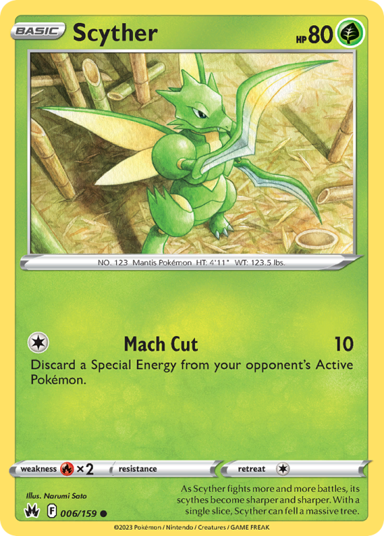 Scyther 6/159 Sword & Shield Crown Zenith