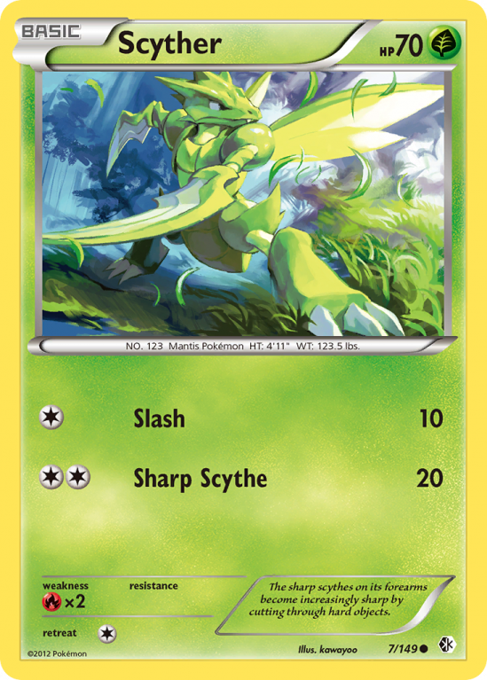 Scyther 7/149 Black & White Boundaries Crossed