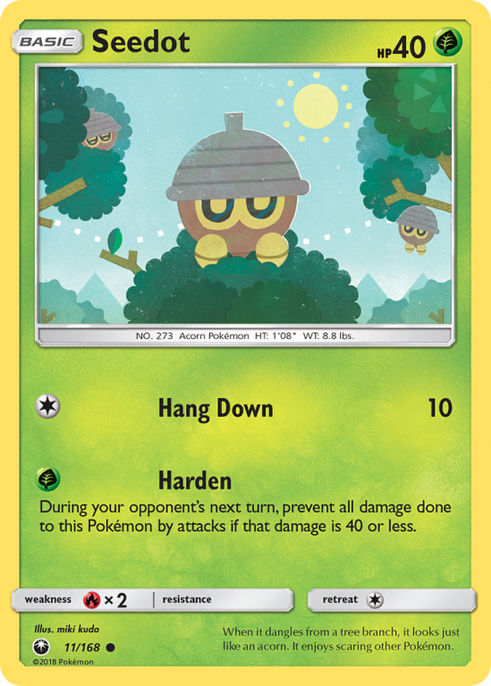 Seedot 11/168 Sun & Moon Celestial Storm
