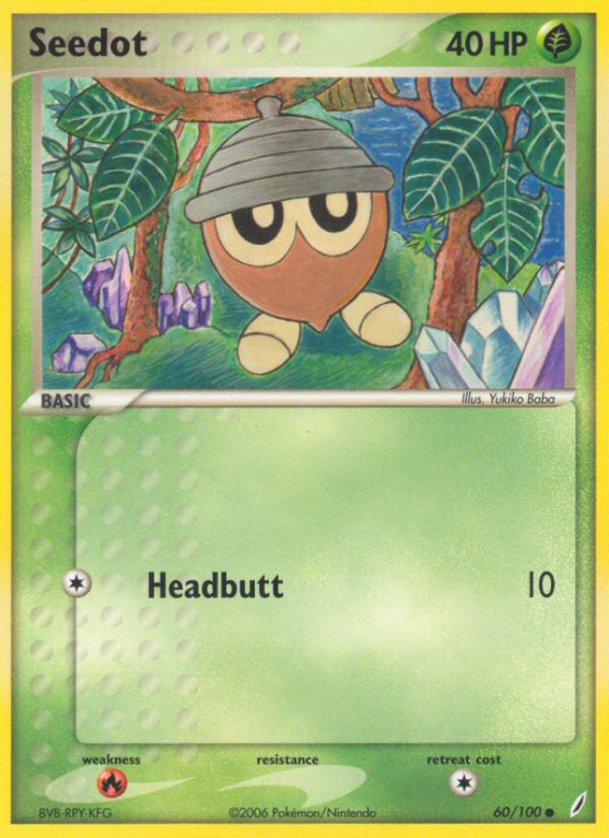 Seedot 60/100 EX Crystal Guardians