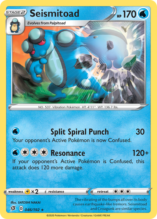 Seismitoad 46/192 Sword & Shield Rebel Clash