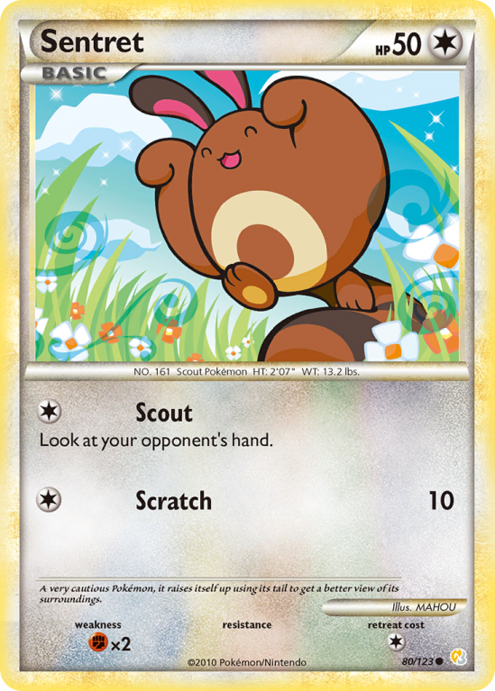 Sentret 80/123 HeartGold & SoulSilver HeartGold & SoulSilver