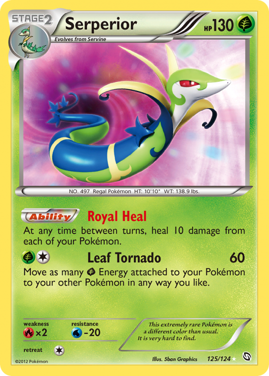Serperior 125/124 Black & White Dragons Exalted