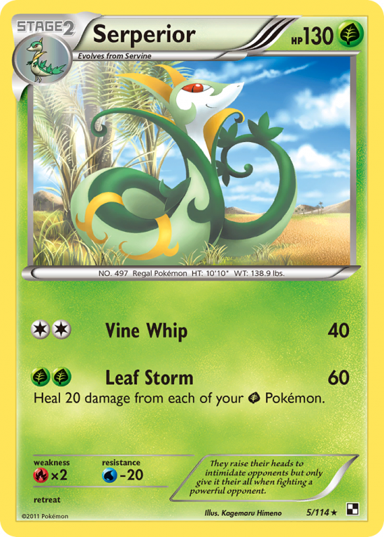 Serperior 5/114 Black & White Black & White