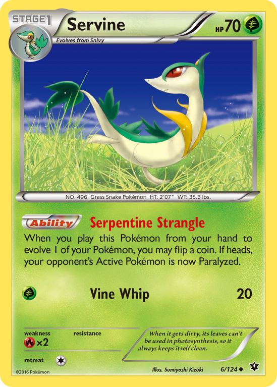 Servine 6/124 XY Fates Collide