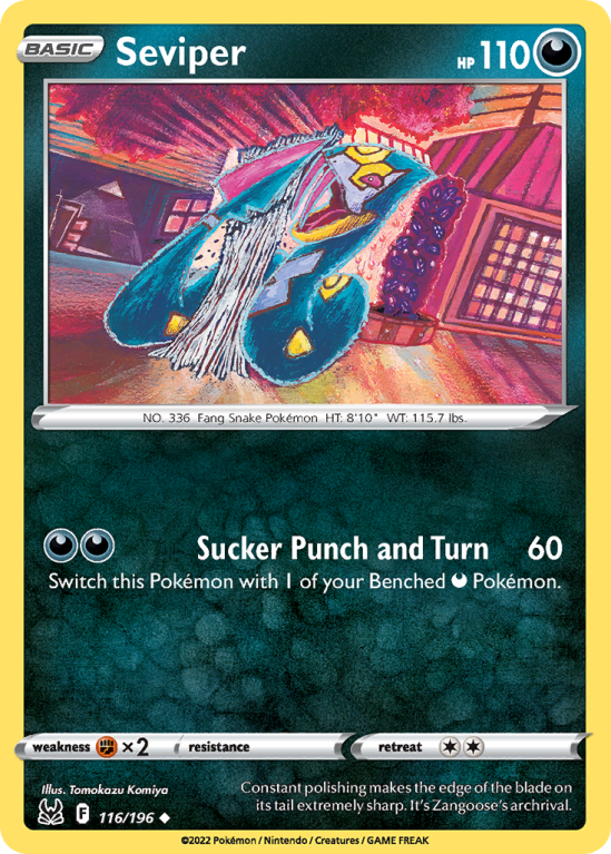 Seviper 116/196 Sword & Shield Lost Origin