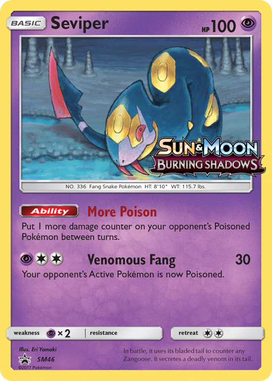 Seviper SM46/156 Sun & Moon SM Black Star Promos