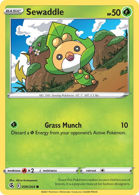 Sewaddle 9/264 Sword & Shield Fusion Strike