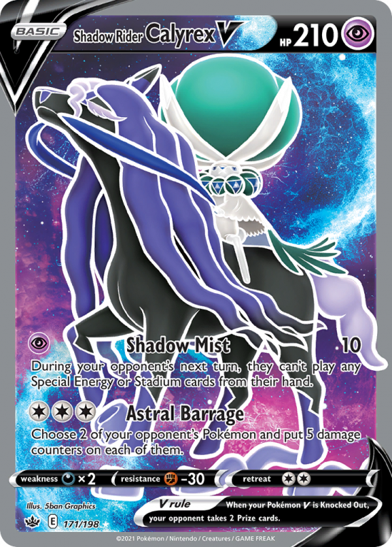 Shadow Rider Calyrex V 171/198 Sword & Shield Chilling Reign