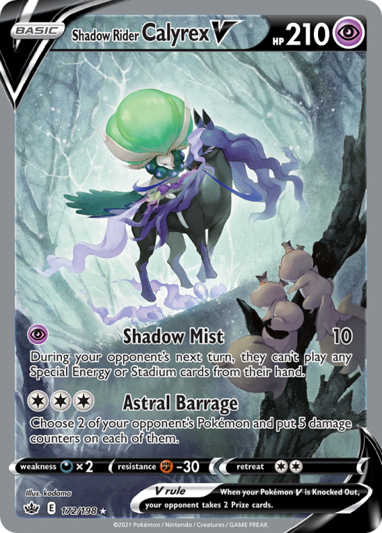 Shadow Rider Calyrex V 172/198 Sword & Shield Chilling Reign
