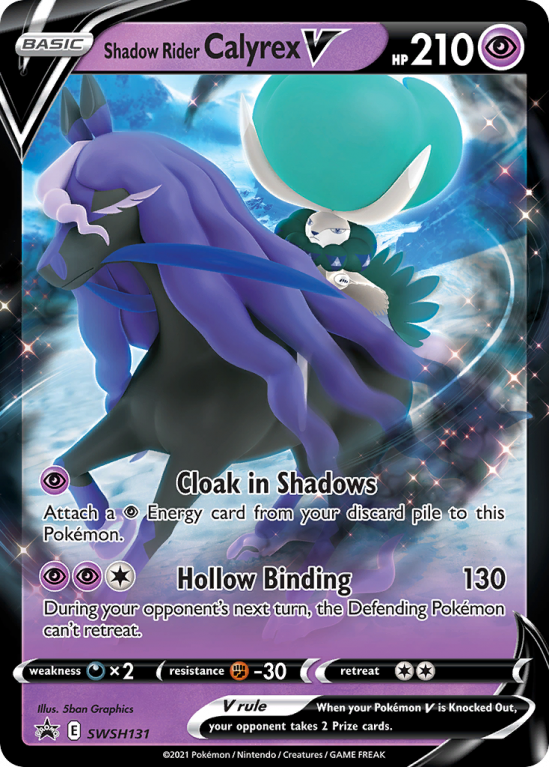 Shadow Rider Calyrex V SWSH131/103 Sword & Shield SWSH Black Star Promos