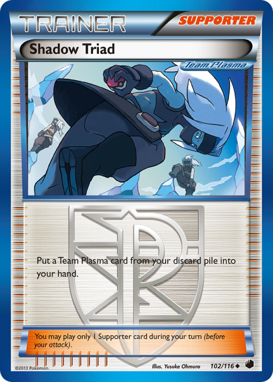 Shadow Triad 102/116 Black & White Plasma Freeze