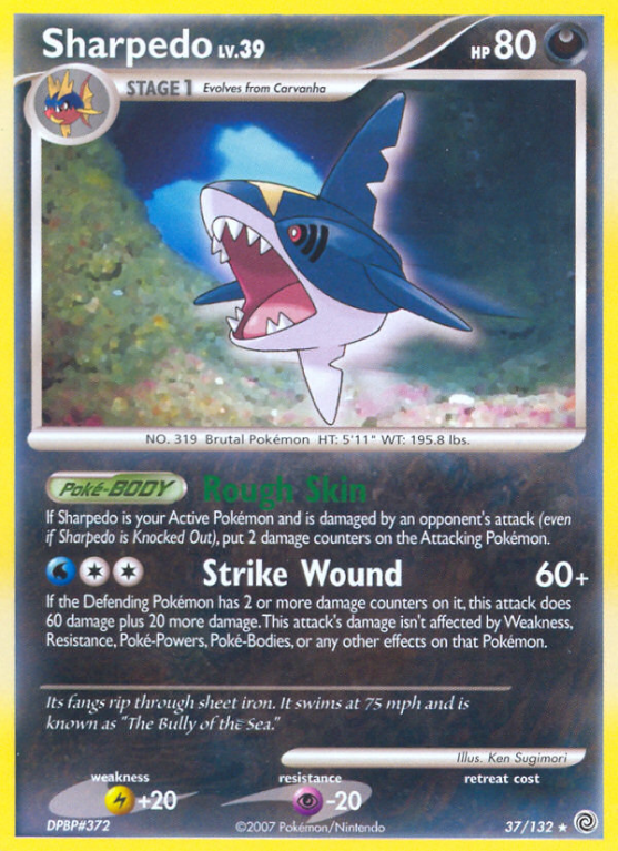 Sharpedo 37/132 Diamond & Pearl Secret Wonders