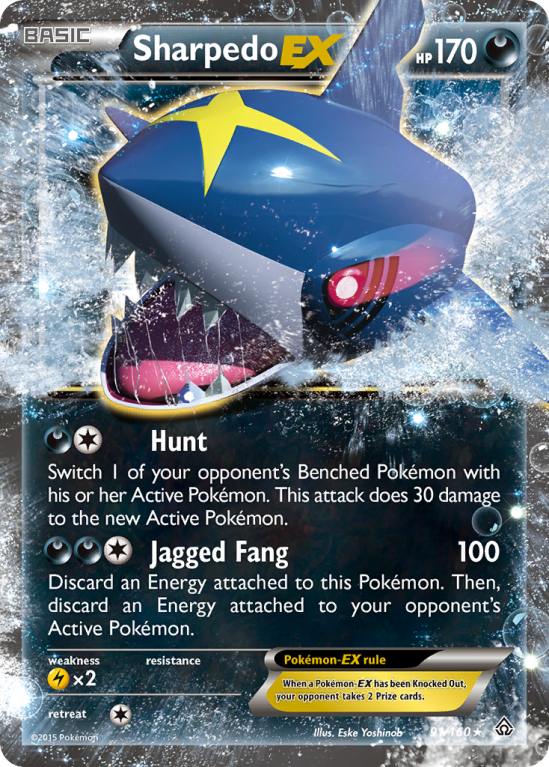 Sharpedo-EX 91/160 XY Primal Clash