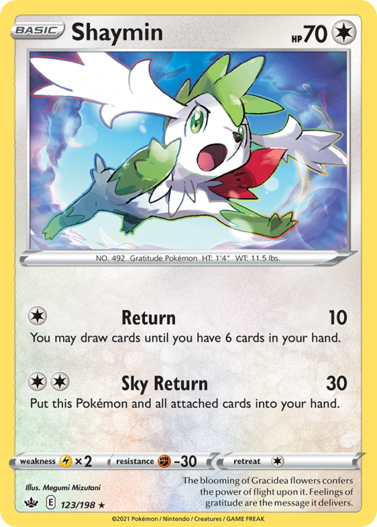 Shaymin 123/198 Sword & Shield Chilling Reign