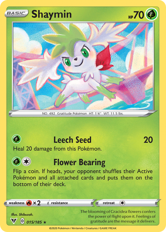 Shaymin 15/185 Sword & Shield Vivid Voltage