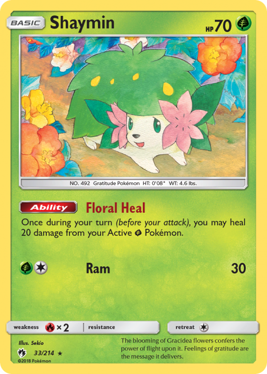 Shaymin 33/214 Sun & Moon Lost Thunder
