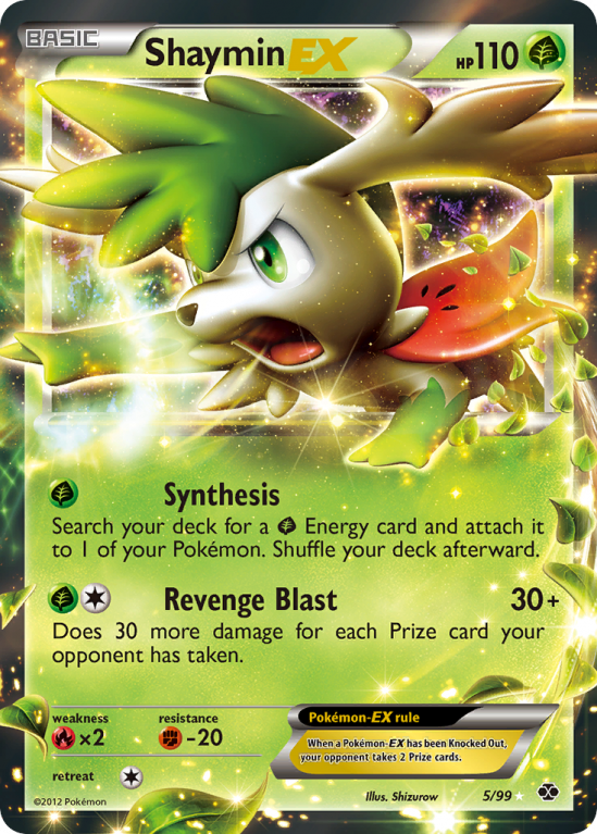 Shaymin-EX 5/99 Black & White Next Destinies