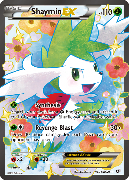 Shaymin-EX RC21/113 Black & White Legendary Treasures