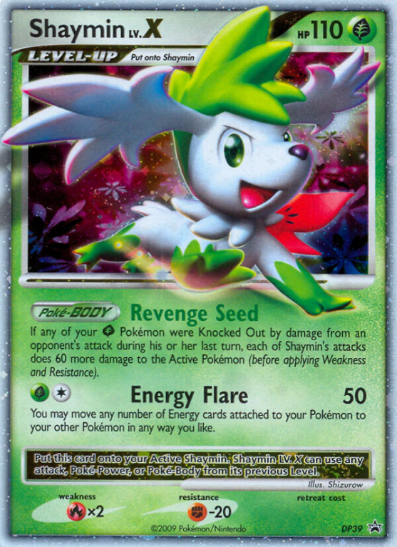 Shaymin LV.X DP39/56 Diamond & Pearl DP Black Star Promos