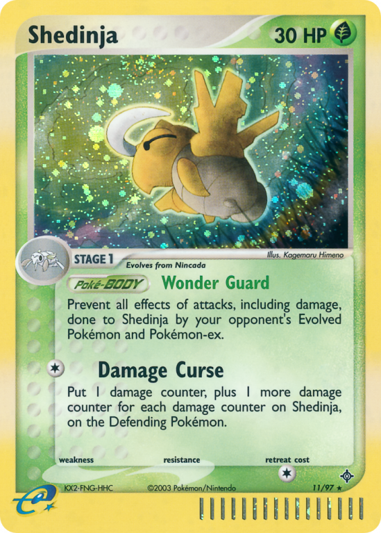 Shedinja 11/97 EX Dragon