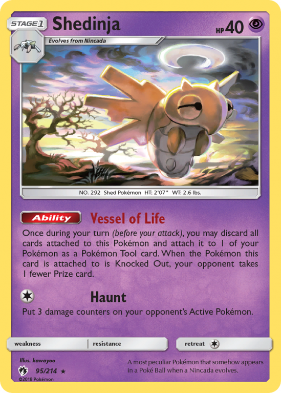 Shedinja 95/214 Sun & Moon Lost Thunder