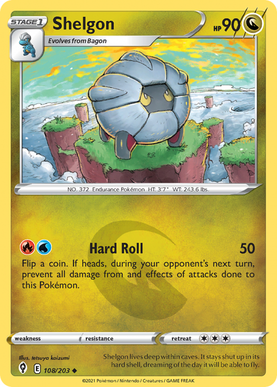 Shelgon 108/203 Sword & Shield Evolving Skies