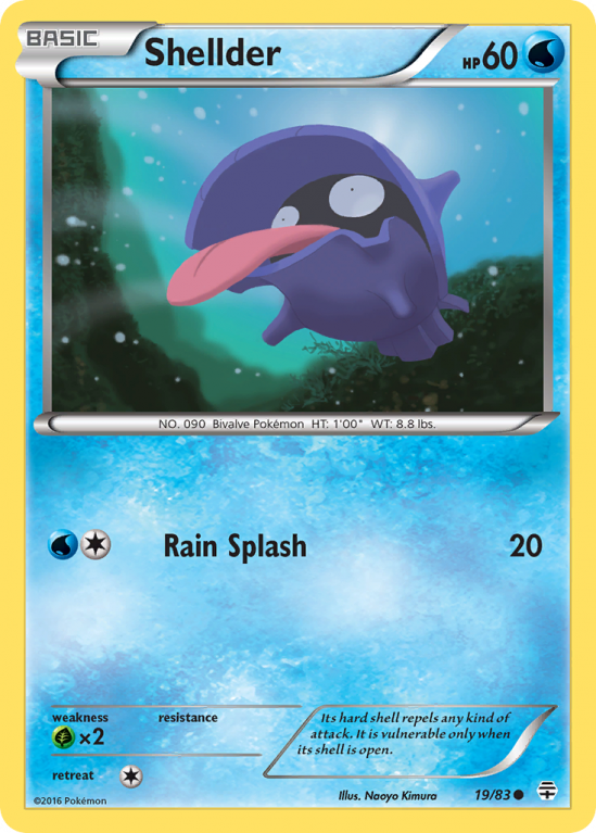 Shellder 19/115 XY Generations
