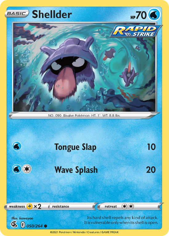 Shellder 50/264 Sword & Shield Fusion Strike