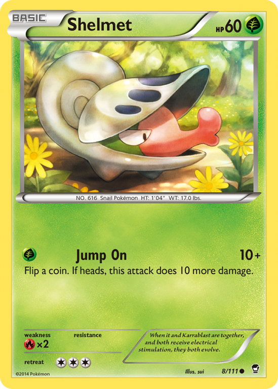 Shelmet 8/111 XY Furious Fists