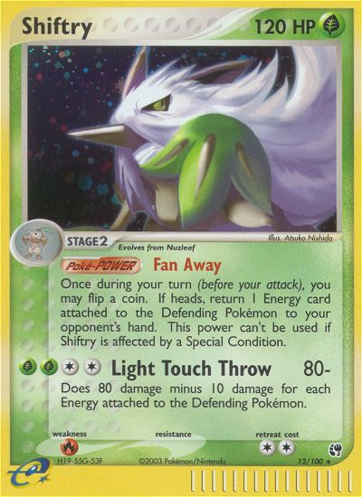 Shiftry 12/100 EX Sandstorm
