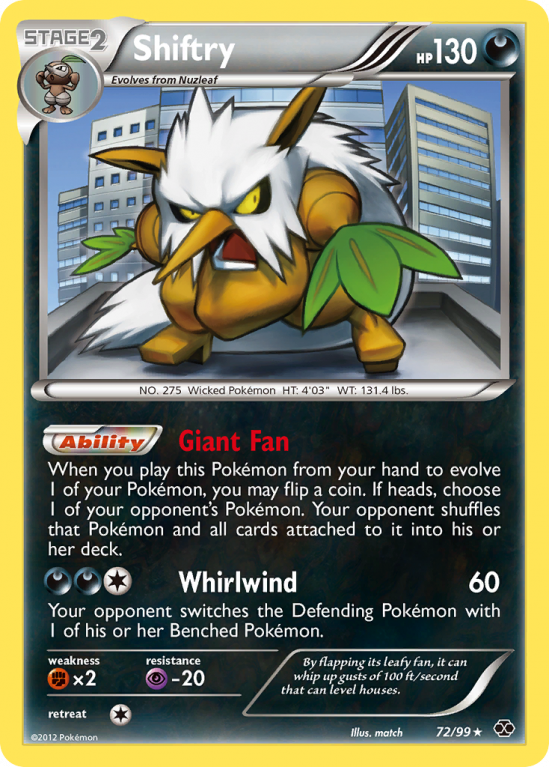 Shiftry 72/99 Black & White Next Destinies