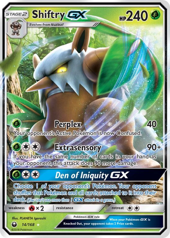 Shiftry-GX 14/168 Sun & Moon Celestial Storm