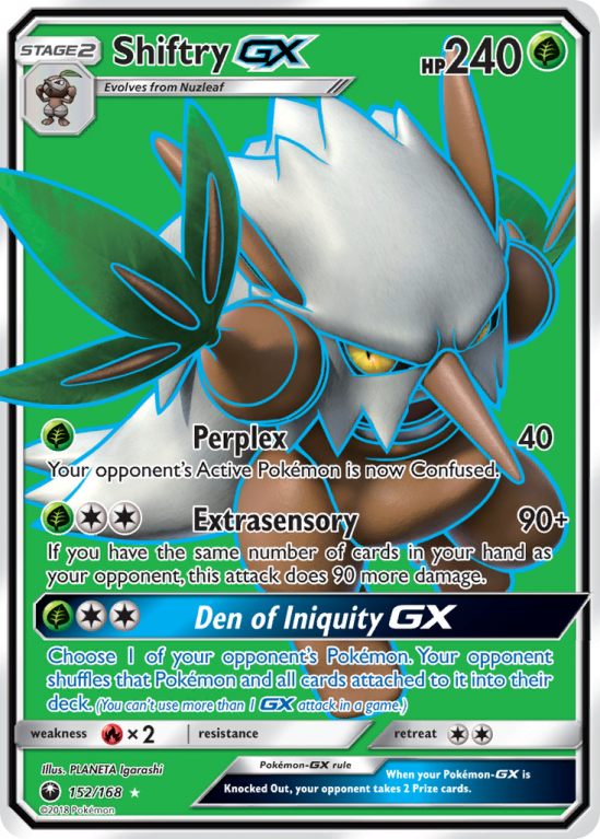 Shiftry-GX 152/168 Sun & Moon Celestial Storm