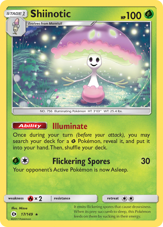 Shiinotic 17/149 Sun & Moon Sun & Moon
