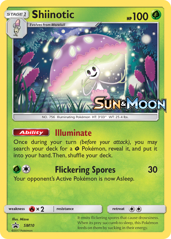 Shiinotic SM10/156 Sun & Moon SM Black Star Promos