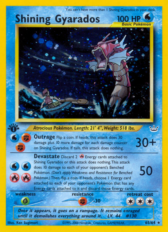 Shining Gyarados 65/66 Neo Neo Revelation