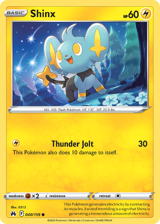 Shinx 40/159 Sword & Shield Crown Zenith