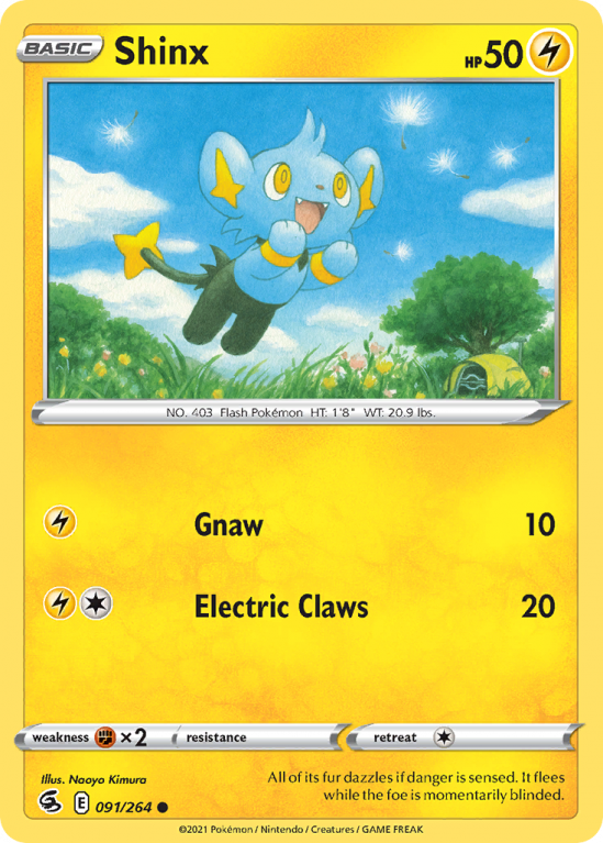 Shinx 91/264 Sword & Shield Fusion Strike