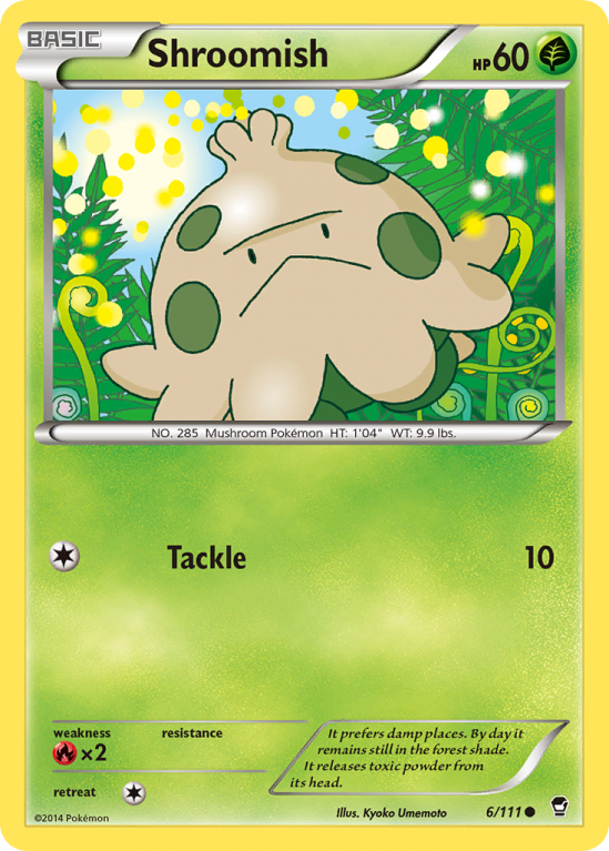 Shroomish 6/111 XY Furious Fists