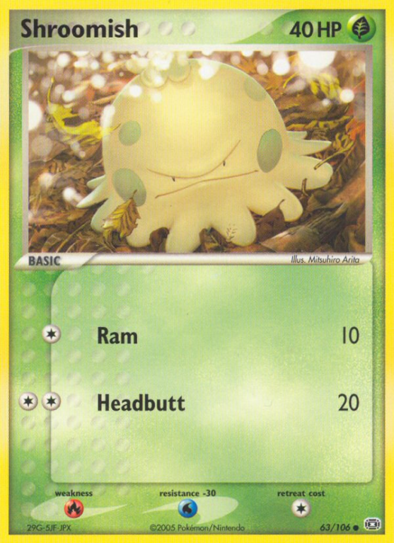 Shroomish 63/106 EX Emerald