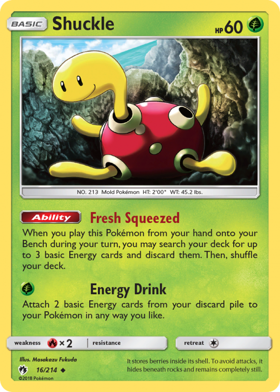 Shuckle 16/214 Sun & Moon Lost Thunder