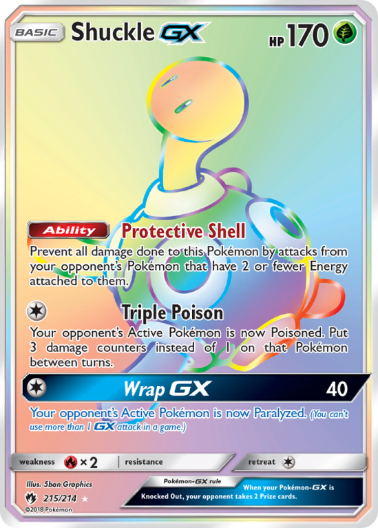 Shuckle-GX 215/214 Sun & Moon Lost Thunder