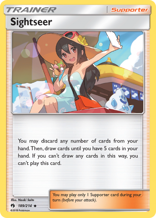 Sightseer 189/214 Sun & Moon Lost Thunder